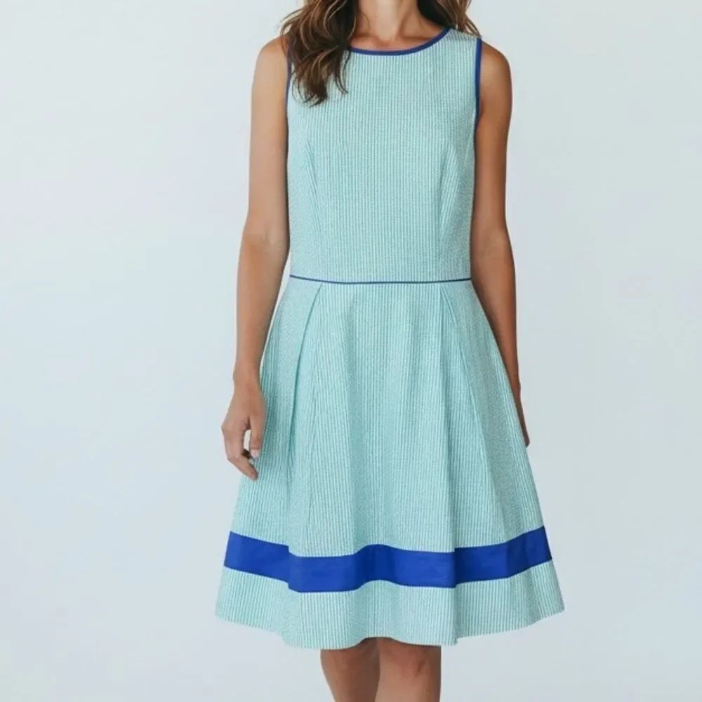 NWT Jessica Simpson Seerscuker Stripped Sleeveless Dress in Size 10